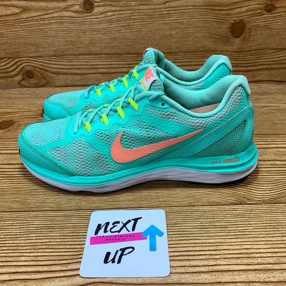 Nike Dual Fusion Run 3 Running Shoe Seafoam Coral